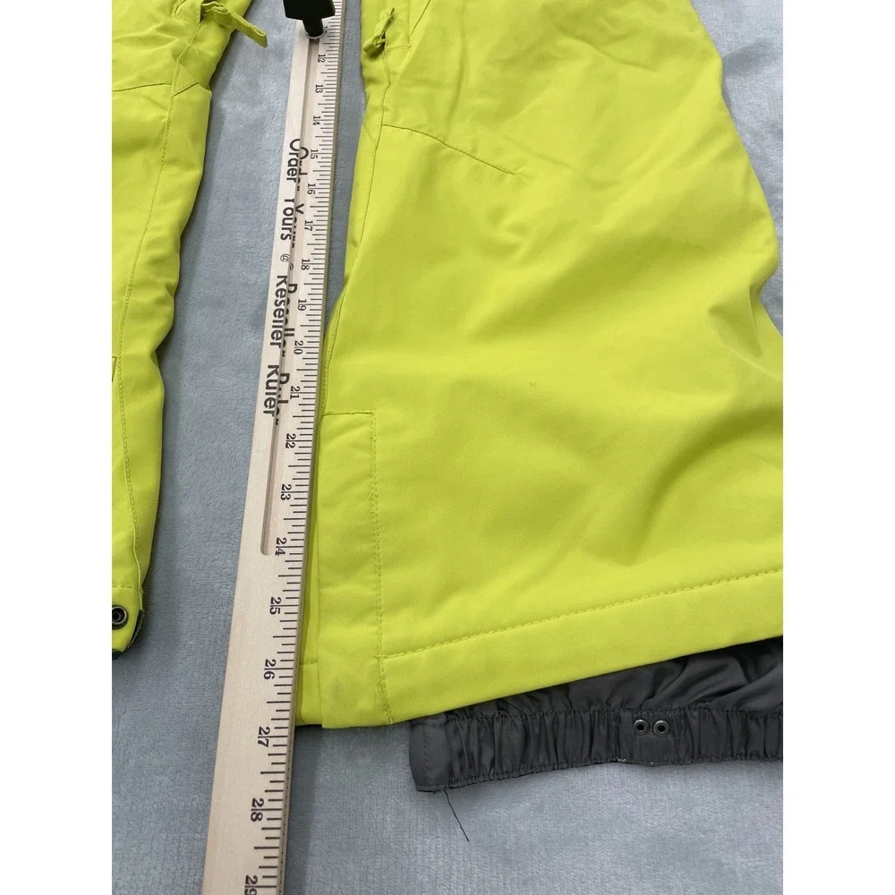 DC Snowboard Ski Pants Youth L Yellow 10K Waterproof Insulated